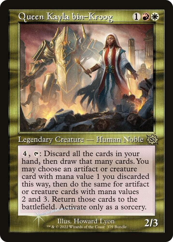 Queen Kayla bin Kroog Retro Frame BRO Bundle 379 (Unique and Miscellaneous Promos)  - Foil | Good Games Modbury