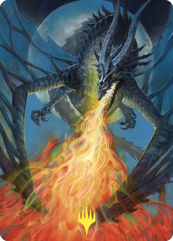 Balefire Dragon Art Card Gold Stamped 65 (Art Series: Commander Masters)  | Good Games Modbury