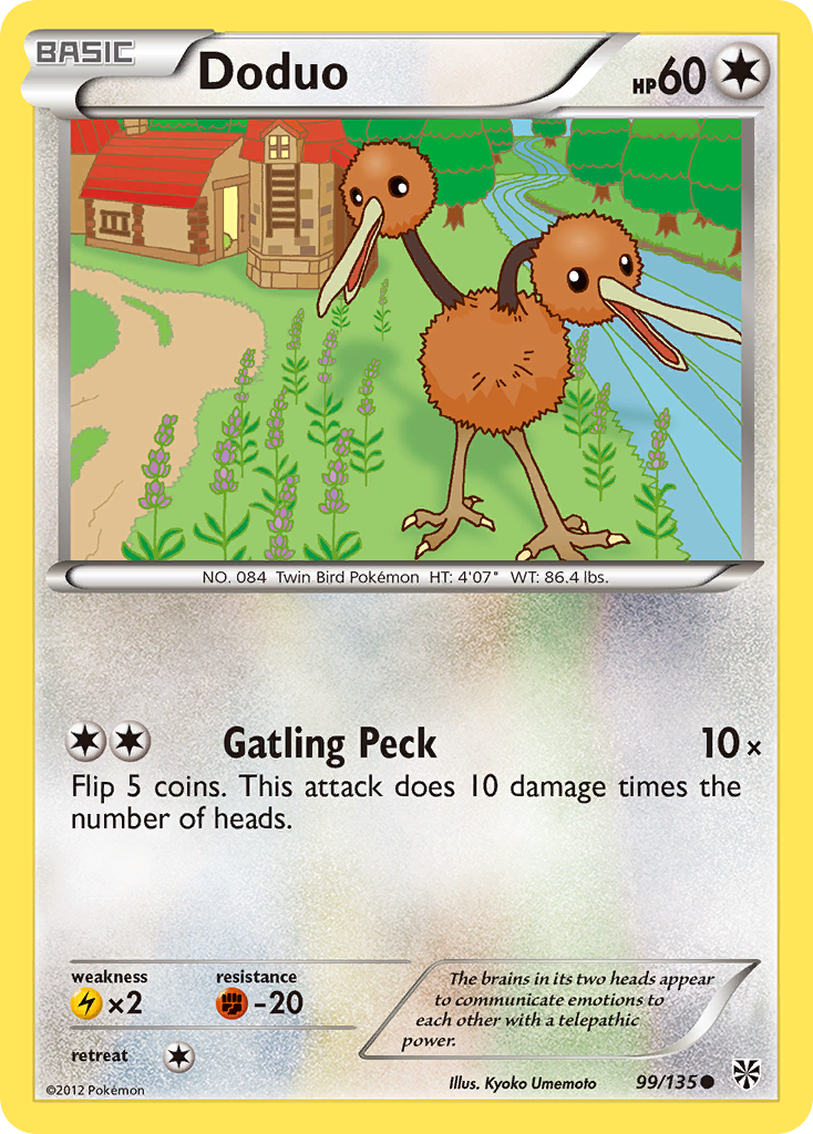 Doduo (99/135) [Black & White: Plasma Storm] | Good Games Modbury