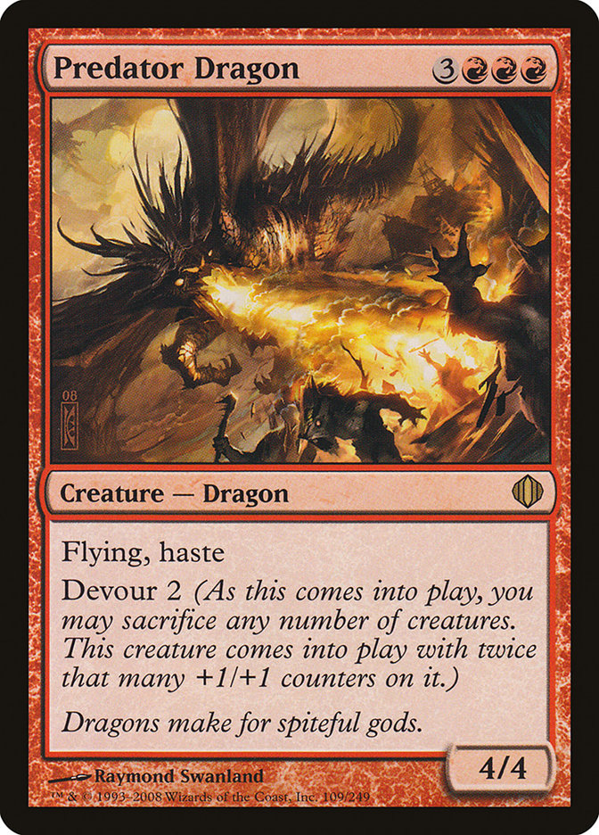 Predator Dragon 109/249 (Shards of Alara)  | Good Games Modbury
