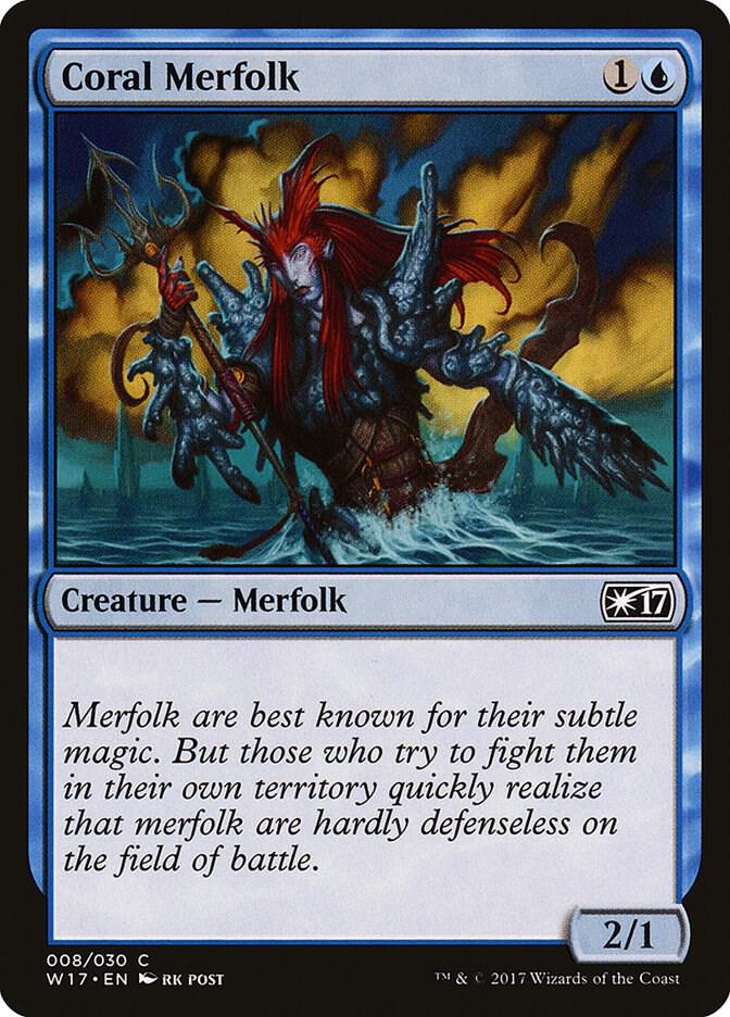 Coral Merfolk 8/30 (Welcome Deck 2017)  | Good Games Modbury