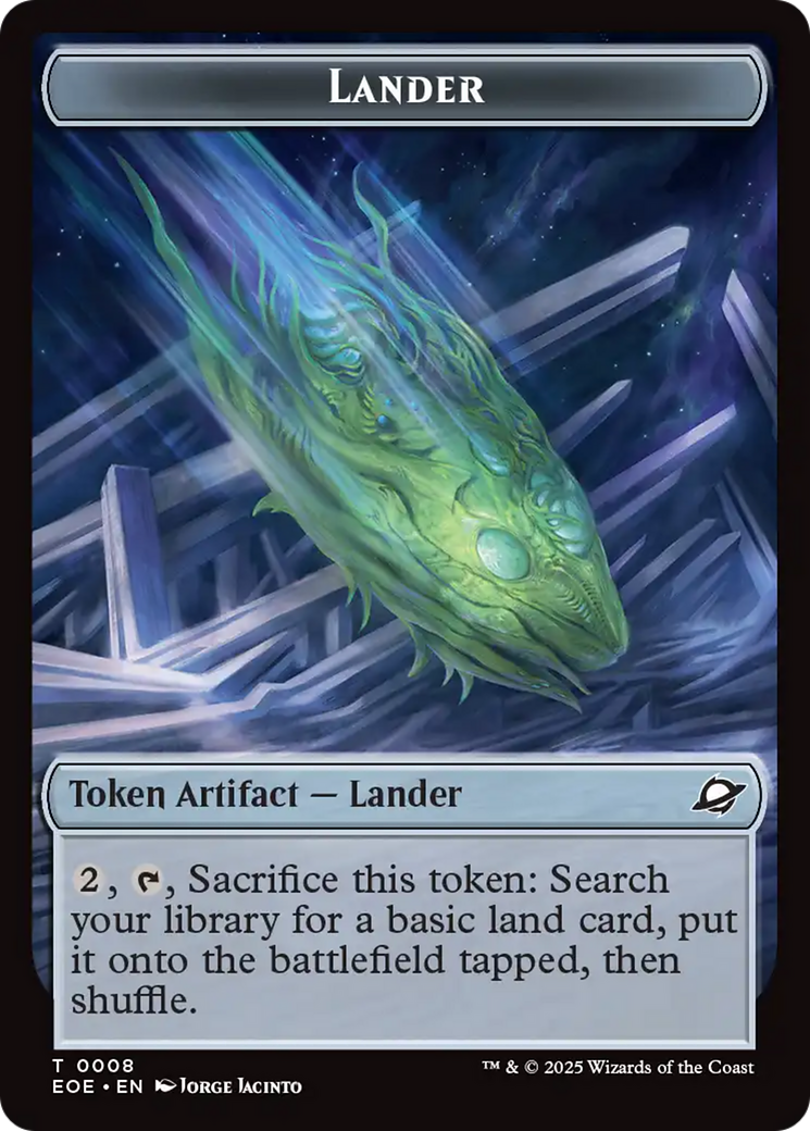 Beast (0006) // Lander Double-Sided Token [Edge of Eternities Tokens] | Good Games Modbury