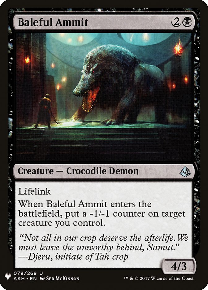 Baleful Ammit [Mystery Booster] | Good Games Modbury