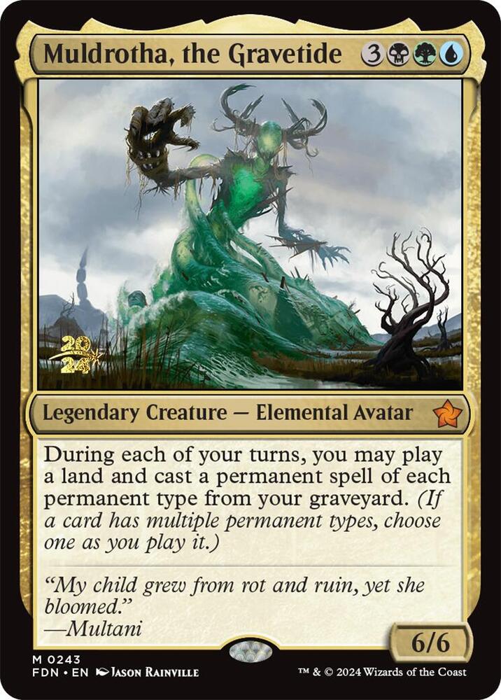 Muldrotha the Gravetide FDN 243s/101 (Prerelease Cards)  - Foil | Good Games Modbury