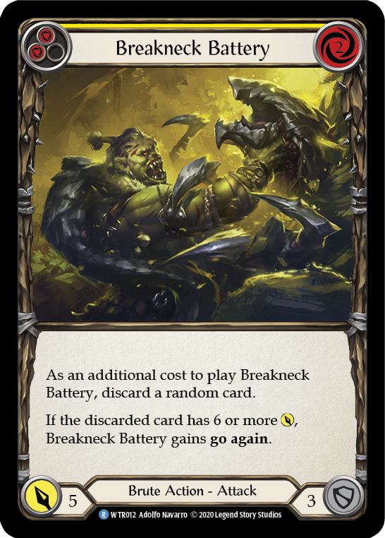 Breakneck Battery (Yellow) [U-WTR012] (Welcome to Rathe Unlimited)  Unlimited Rainbow Foil | Good Games Modbury