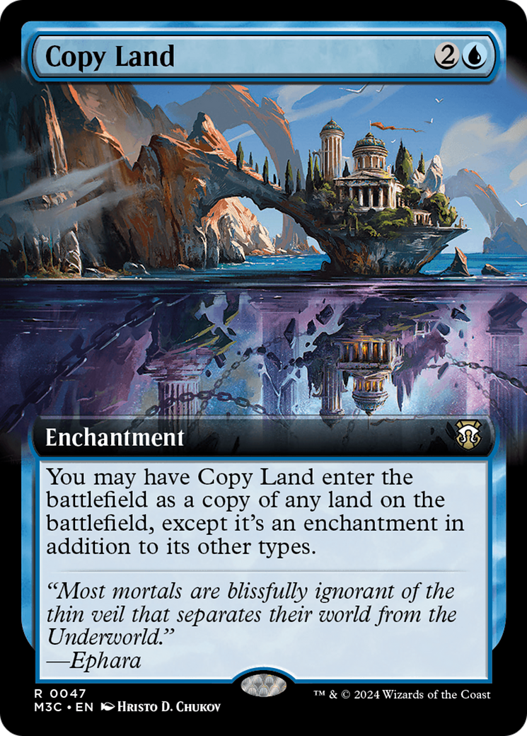 Copy Land (Extended Art) [Modern Horizons 3 Commander] | Good Games Modbury