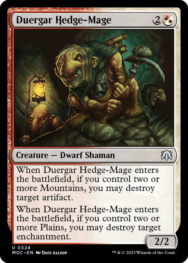 Duergar Hedge-Mage [March of the Machine Commander] | Good Games Modbury