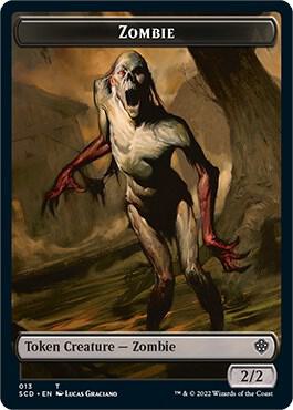 Zombie Zombie Knight Double Sided Token 13 // 15 (Starter Commander Decks)  | Good Games Modbury
