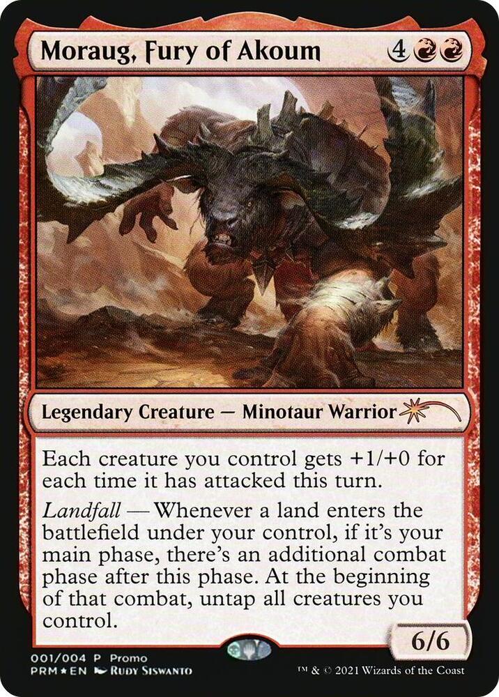Moraug, Fury of Akoum 1/4 (Unique and Miscellaneous Promos)  - Foil | Good Games Modbury