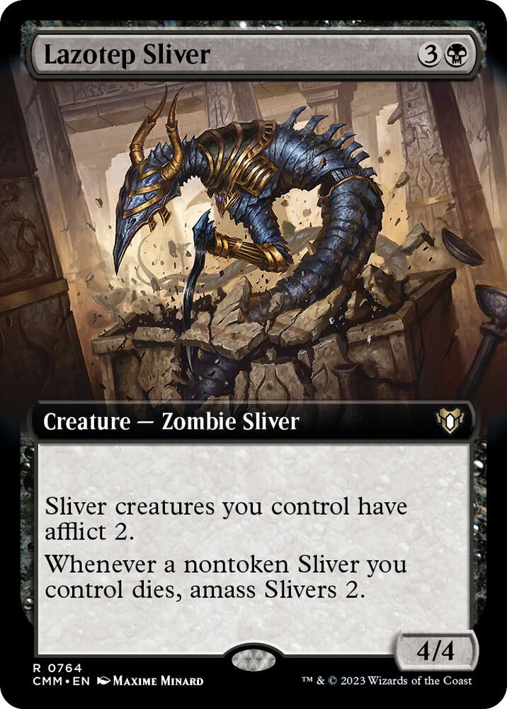 Lazotep Sliver 764/451 (Commander Masters)  - Extended Art | Good Games Modbury