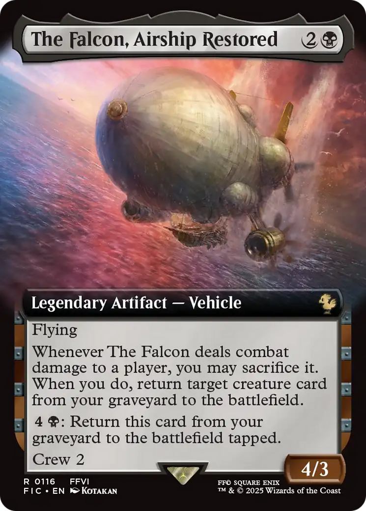 The Falcon, Airship Restored (Extended Art) [FINAL FANTASY Commander] | Good Games Modbury