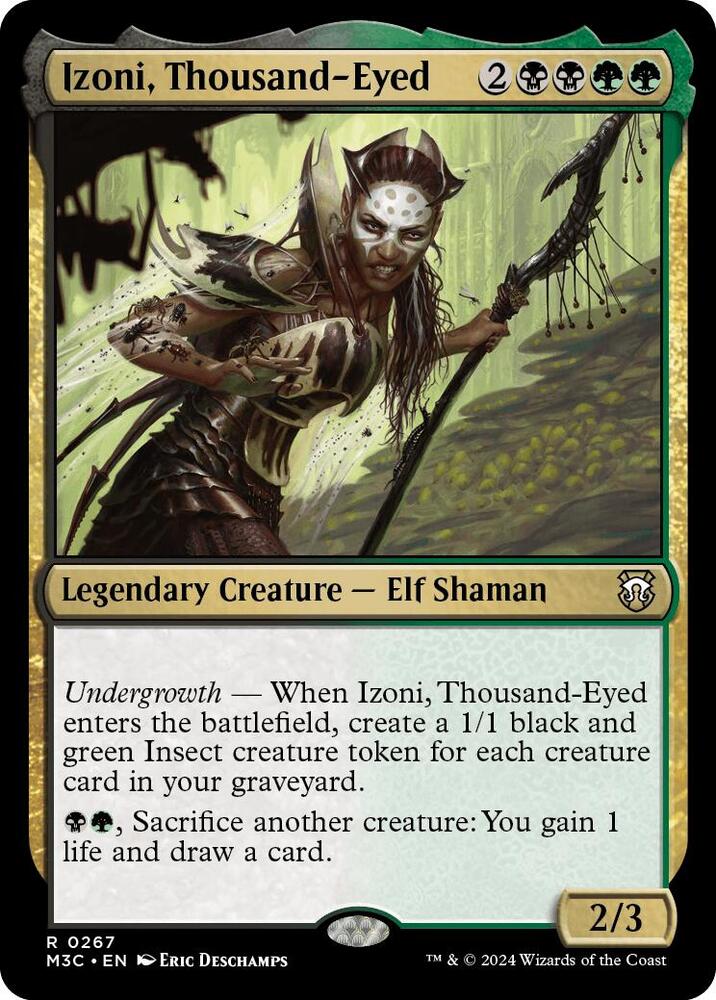 Izoni, Thousand-Eyed 267/411 (Commander: Modern Horizons 3)  - Ripple Foil | Good Games Modbury
