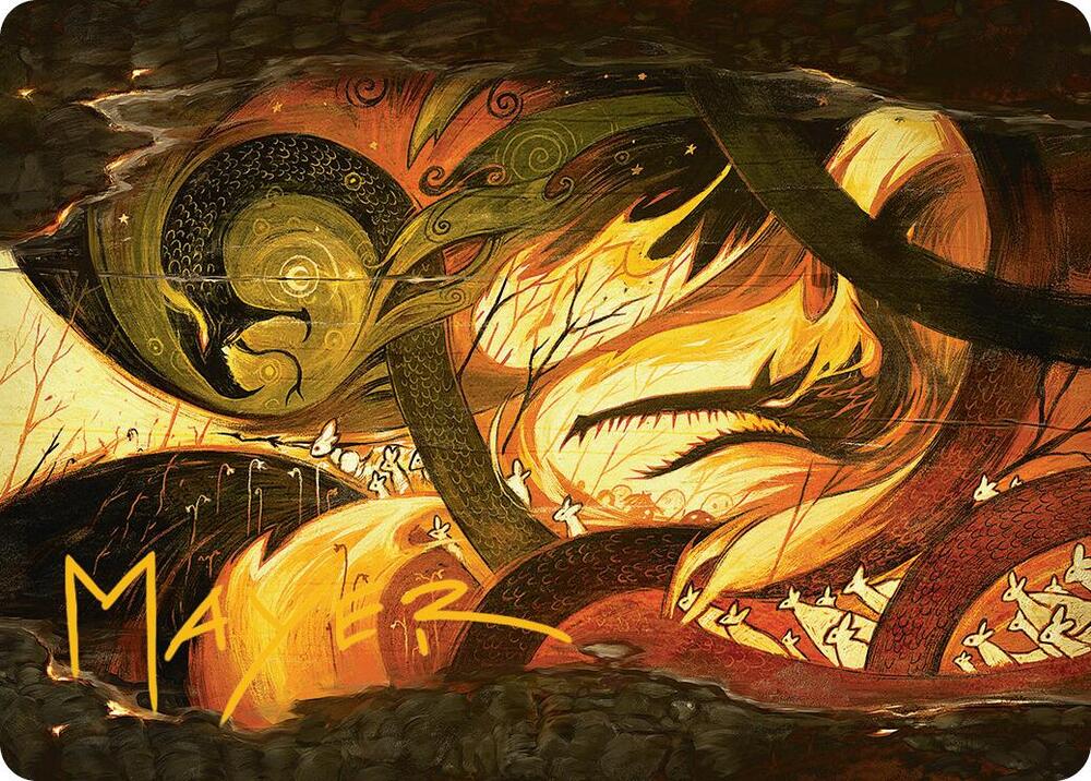 Season of Loss Art Card Gold Stamped Signature 17 (Art Series: Bloomburrow)  | Good Games Modbury