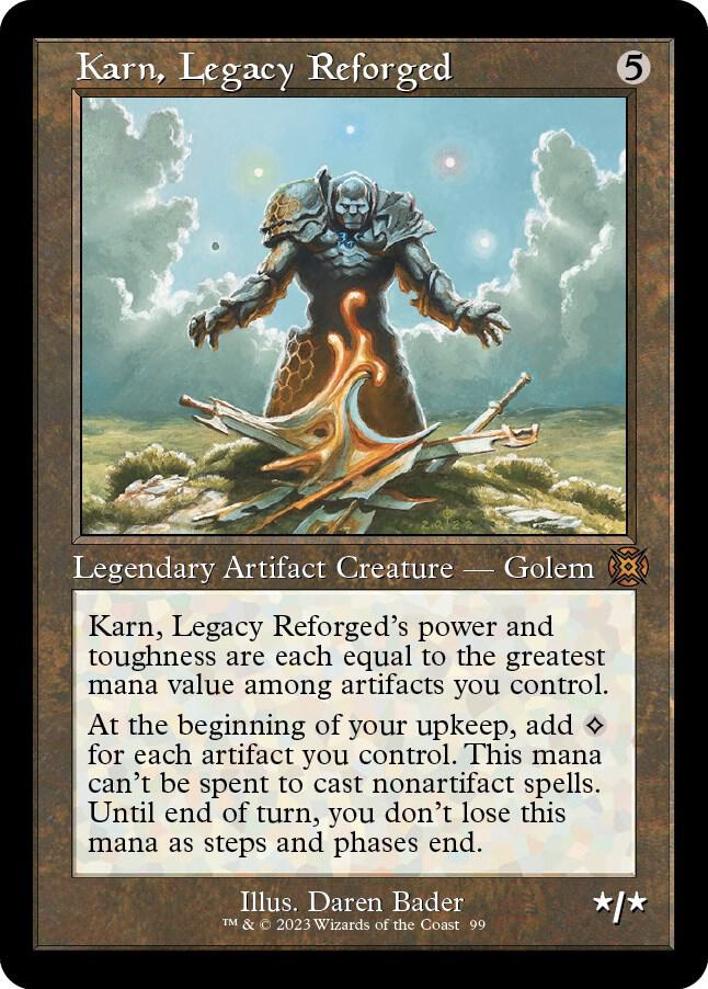 Karn, Legacy Reforged 99/50 (March of the Machine: The Aftermath)  - Retro Foil | Good Games Modbury