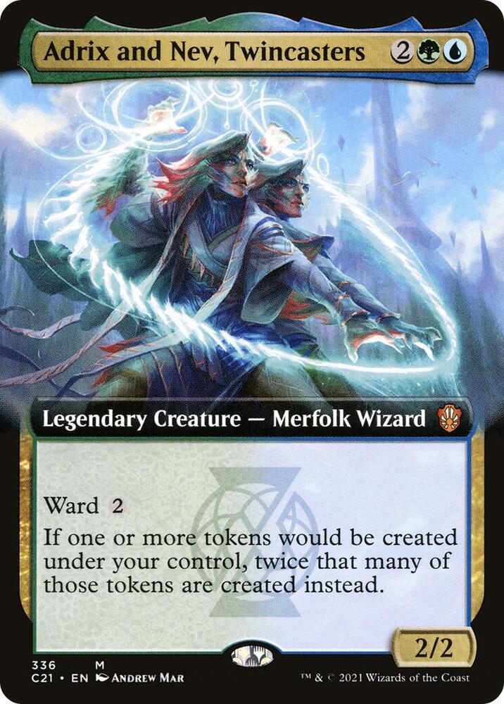 Adrix and Nev Twincasters Extended Art 336/81 (Commander 2021)  | Good Games Modbury