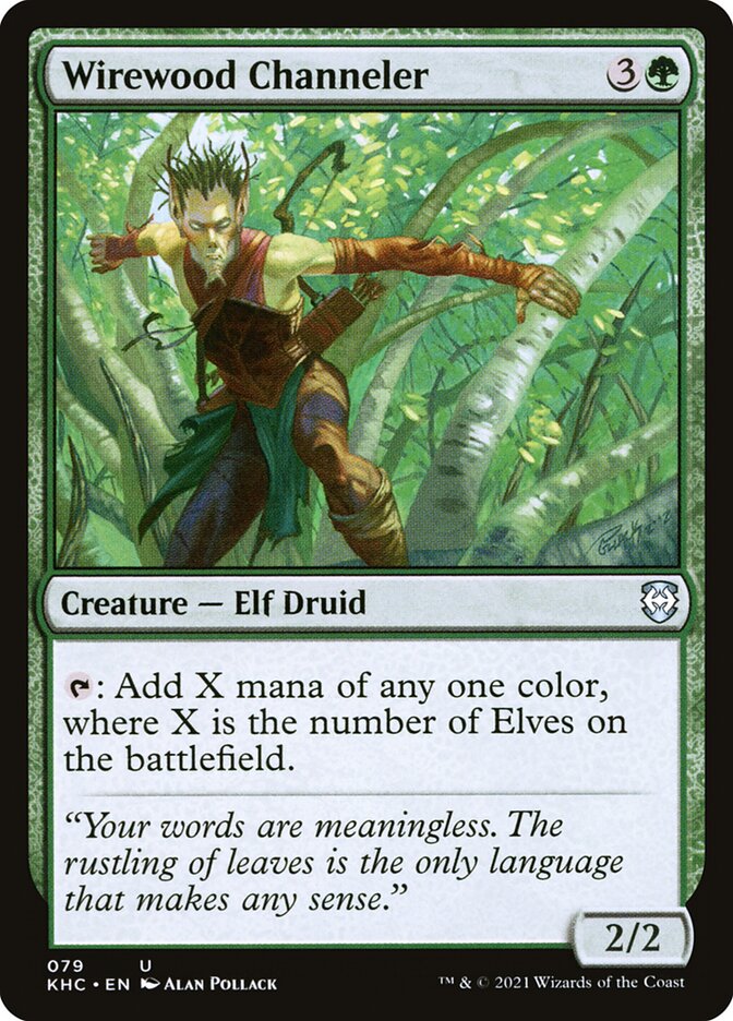 Wirewood Channeler 79/1 (Commander: Kaldheim)  | Good Games Modbury