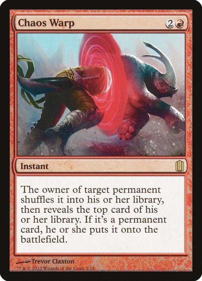 Chaos Warp 1/18 (Commander's Arsenal)  - Foil | Good Games Modbury