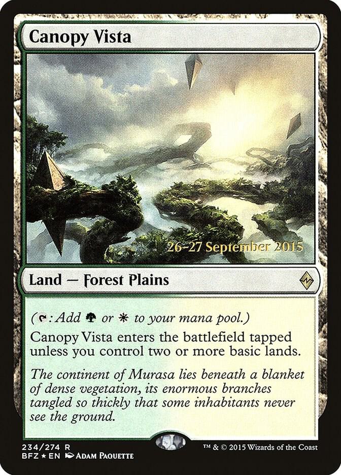 Canopy Vista 234s/90 (Prerelease Cards)  - Foil | Good Games Modbury