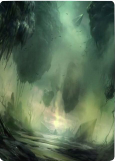 Swamp Art Card 13 81 13 (Art Series: Zendikar Rising)  | Good Games Modbury