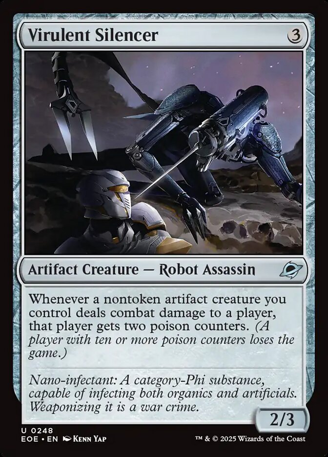 Virulent Silencer 248/276 (Edge of Eternities)  - Foil | Good Games Modbury
