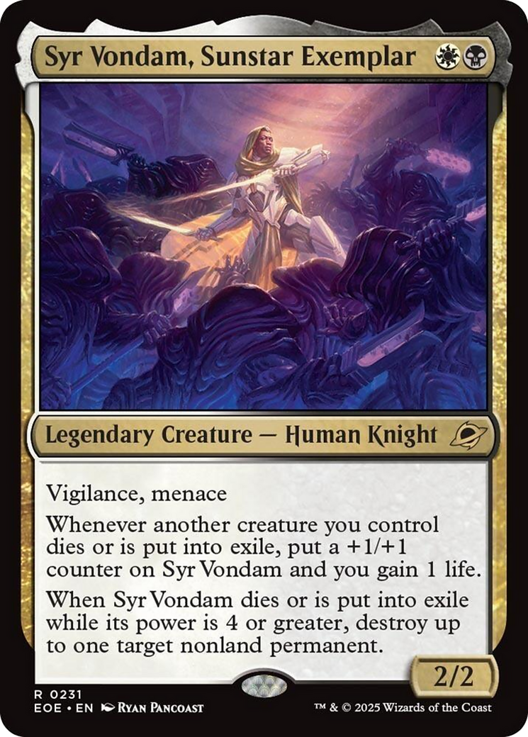 Syr Vondam, Sunstar Exemplar [Edge of Eternities] | Good Games Modbury