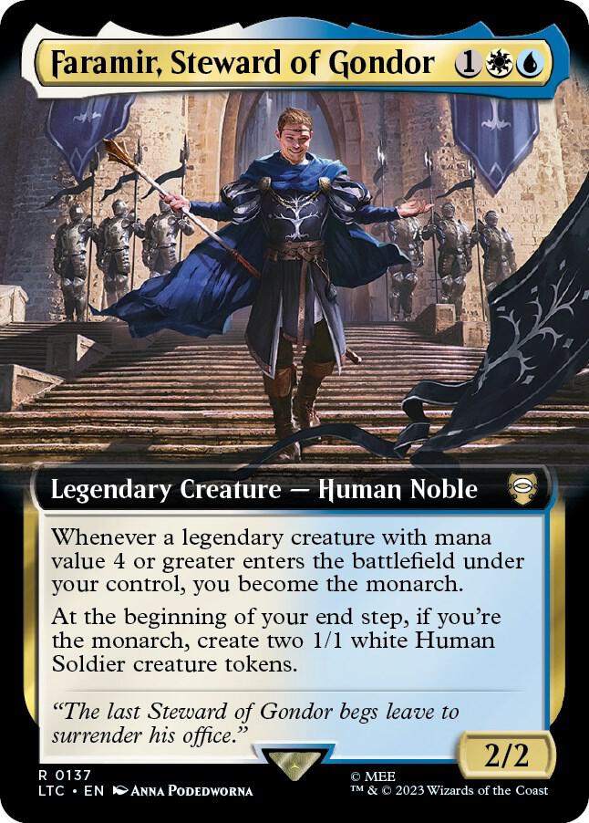 Faramir, Steward of Gondor 137 (Commander: The Lord of the Rings: Tales of Middle-earth)  - Extended Art | Good Games Modbury