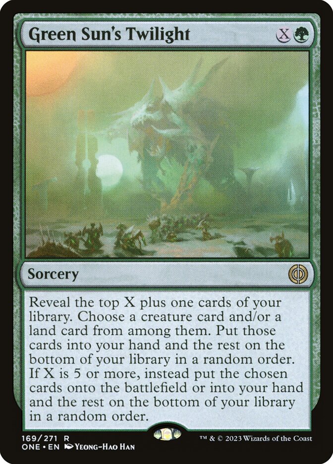 Green Suns Twilight 169 (Phyrexia: All Will Be One)  | Good Games Modbury