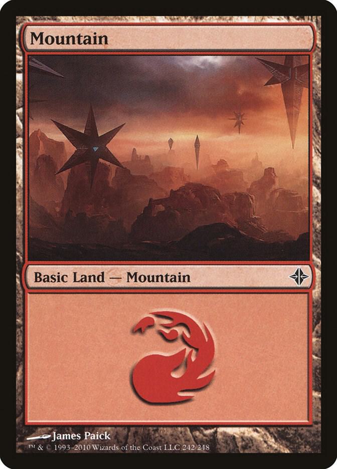 Mountain 242/248 (Rise of the Eldrazi)  - Foil | Good Games Modbury