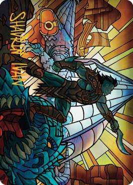 Astor Bearer of Blades Art Card Gold Stamped Signature 68 (Art Series: Dominaria United)  | Good Games Modbury