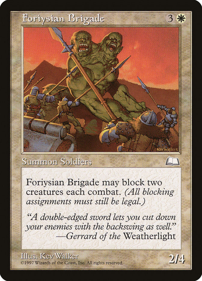 Foriysian Brigade 14/167 (Weatherlight)  | Good Games Modbury
