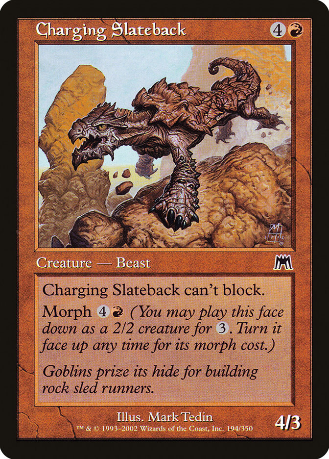 Charging Slateback [Onslaught] | Good Games Modbury