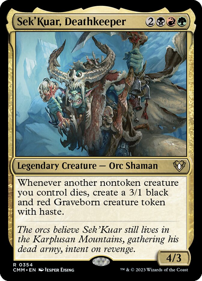 Sek'Kuar, Deathkeeper 354/451 (Commander Masters)  | Good Games Modbury