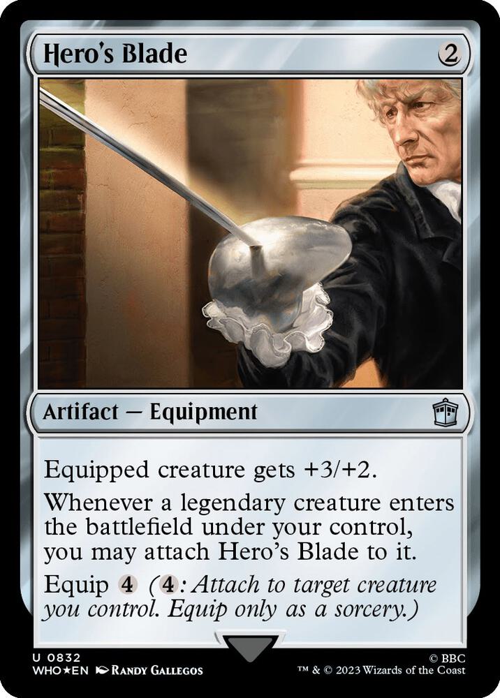 Hero's Blade 832/331 (Universes Beyond: Doctor Who)  - Surge Foil | Good Games Modbury