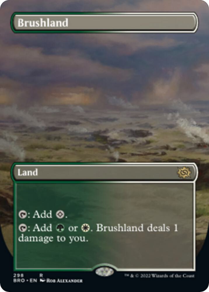 Brushland Borderless 298/287 (The Brothers' War)  - Foil | Good Games Modbury