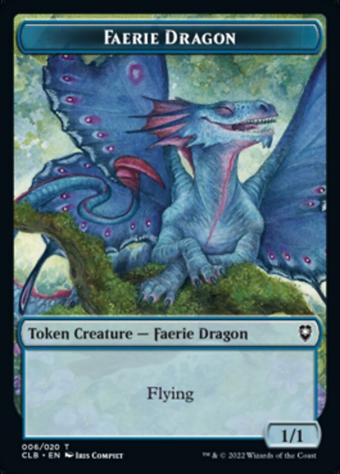 Treasure // Faerie Dragon Double-Sided Token [Commander Legends: Battle for Baldur's Gate Tokens] | Good Games Modbury