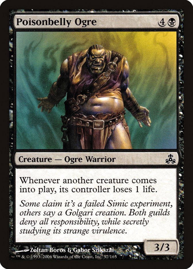 Poisonbelly Ogre 57/165 (Guildpact)  - Foil | Good Games Modbury