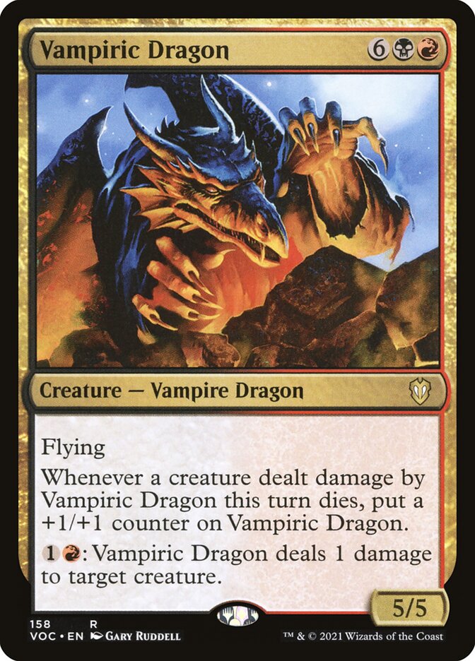 Vampiric Dragon 158/38 (Commander: Innistrad: Crimson Vow)  | Good Games Modbury
