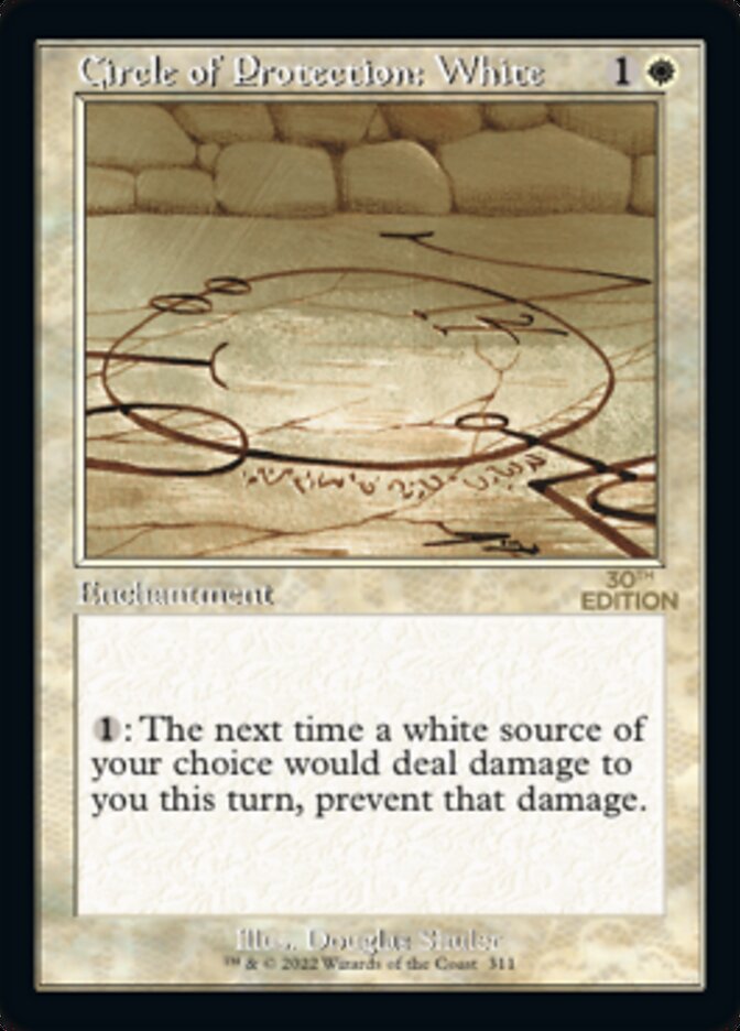 Circle of Protection: White (Retro) [30th Anniversary Edition] | Good Games Modbury