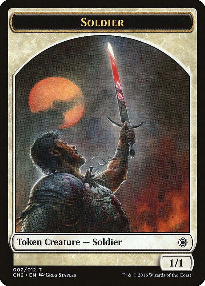 Soldier Token 2/12 (Conspiracy: Take the Crown)  | Good Games Modbury