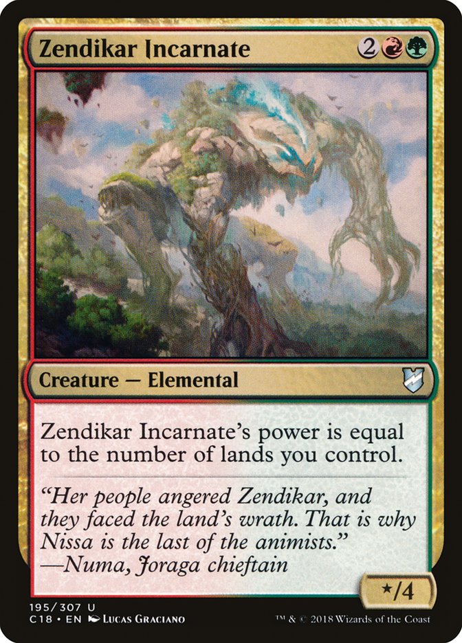 Zendikar Incarnate 195/307 (Commander 2018)  | Good Games Modbury