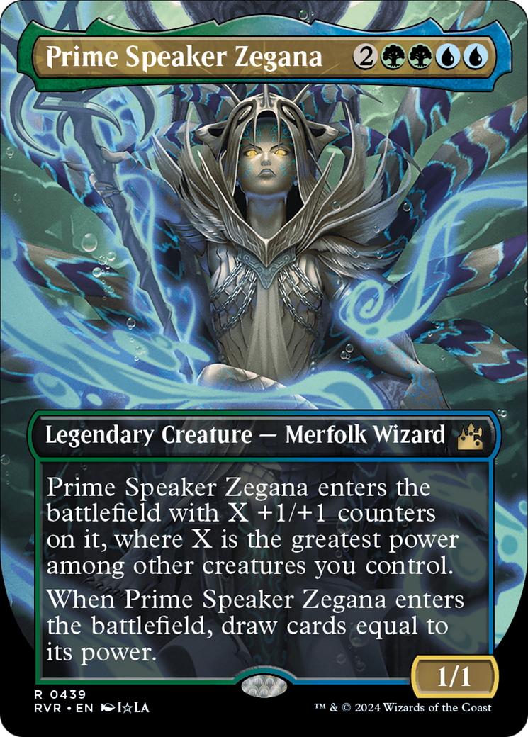 Prime Speaker Zegana (Anime Borderless) [Ravnica Remastered] | Good Games Modbury