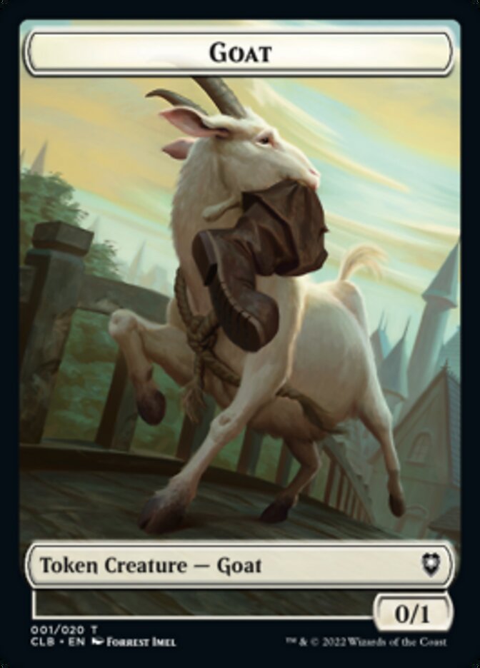 Goat Token [Commander Legends: Battle for Baldur's Gate Tokens] | Good Games Modbury