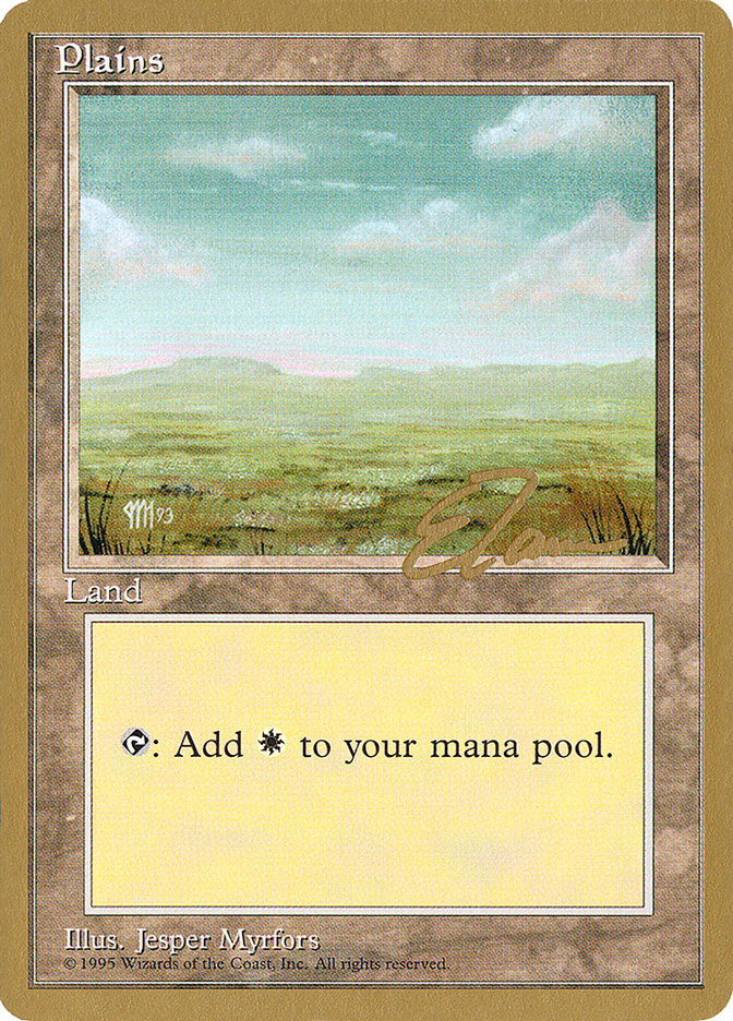 Plains (et364) (Eric Tam) [Pro Tour Collector Set] | Good Games Modbury