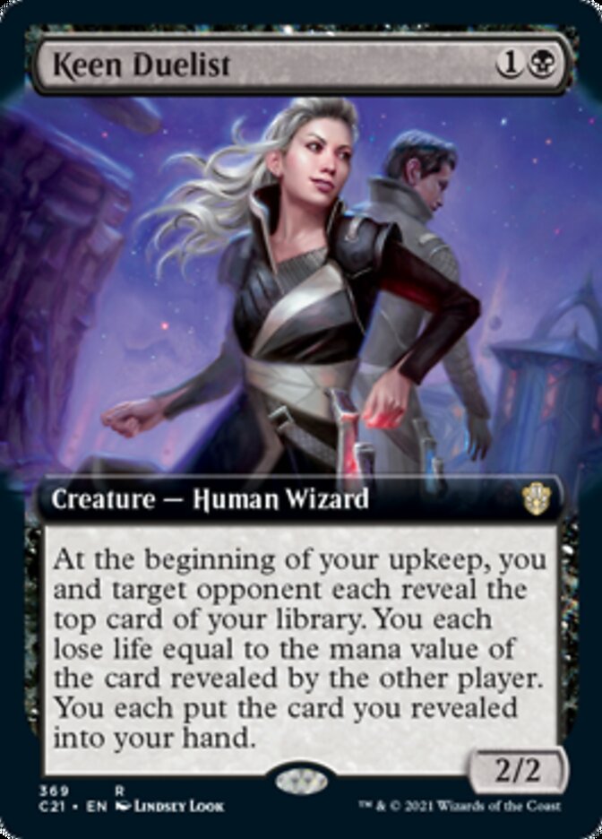 Keen Duelist (Extended Art) [Commander 2021] | Good Games Modbury