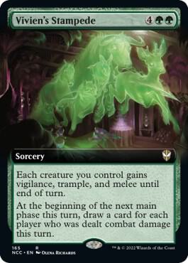 Viviens Stampede Extended Art 165 (Commander: Streets of New Capenna)  | Good Games Modbury