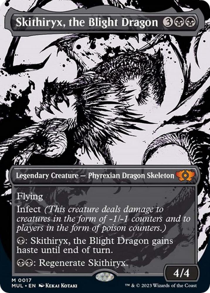 Skithiryx, the Blight Dragon 17 (March of the Machine: Multiverse Legends)  - Borderless | Good Games Modbury