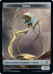 Servo // Eldrazi Double-Sided Token [The Brothers' War Commander Tokens] | Good Games Modbury