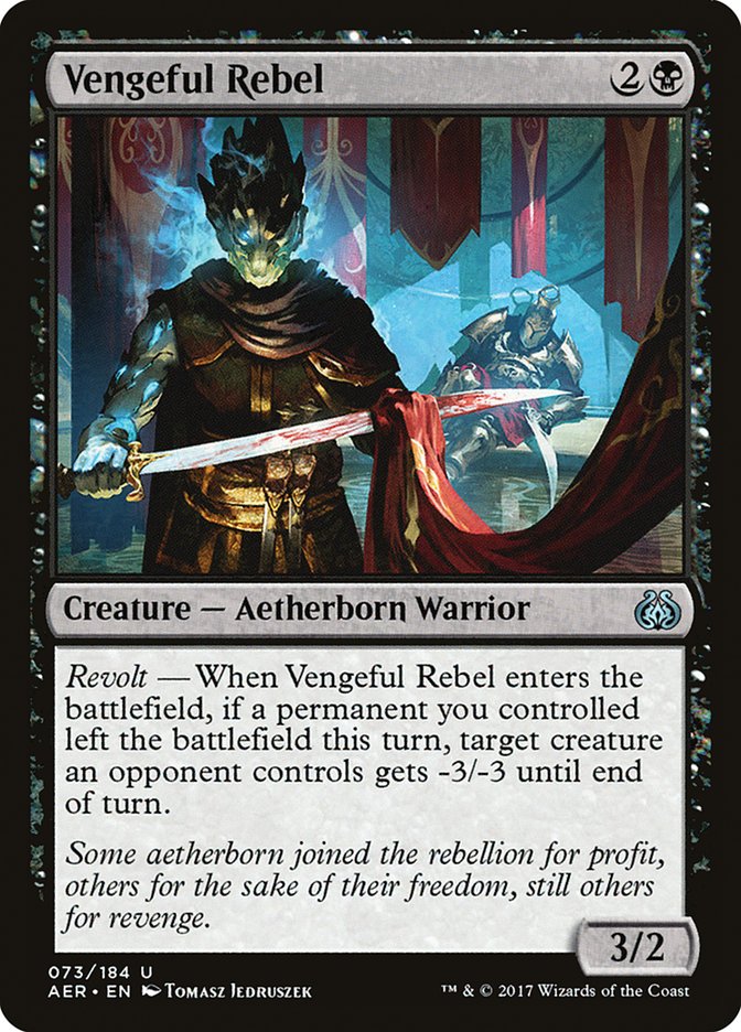 Vengeful Rebel 73/184 (Aether Revolt)  | Good Games Modbury