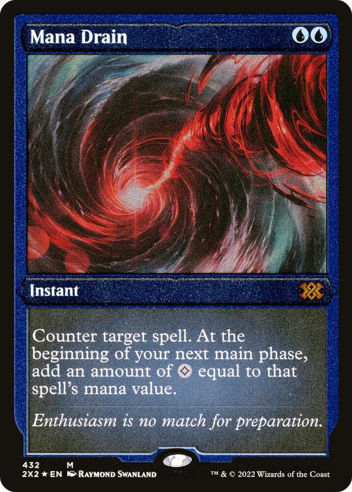 Mana Drain Foil Etched 432 (Double Masters 2022)  - Foil | Good Games Modbury