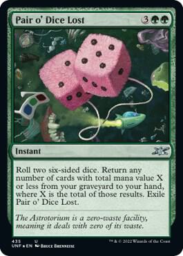 Pair o Dice Lost Galaxy Foil 435/244 (Unfinity)  - Foil | Good Games Modbury